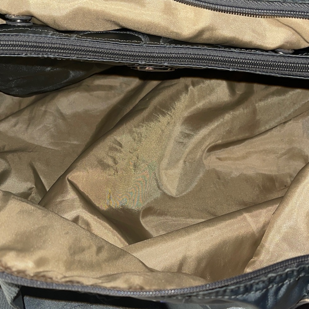 Coach Gray Signature Nylon Tote with removable pouch Coach - Picture 4 of 8